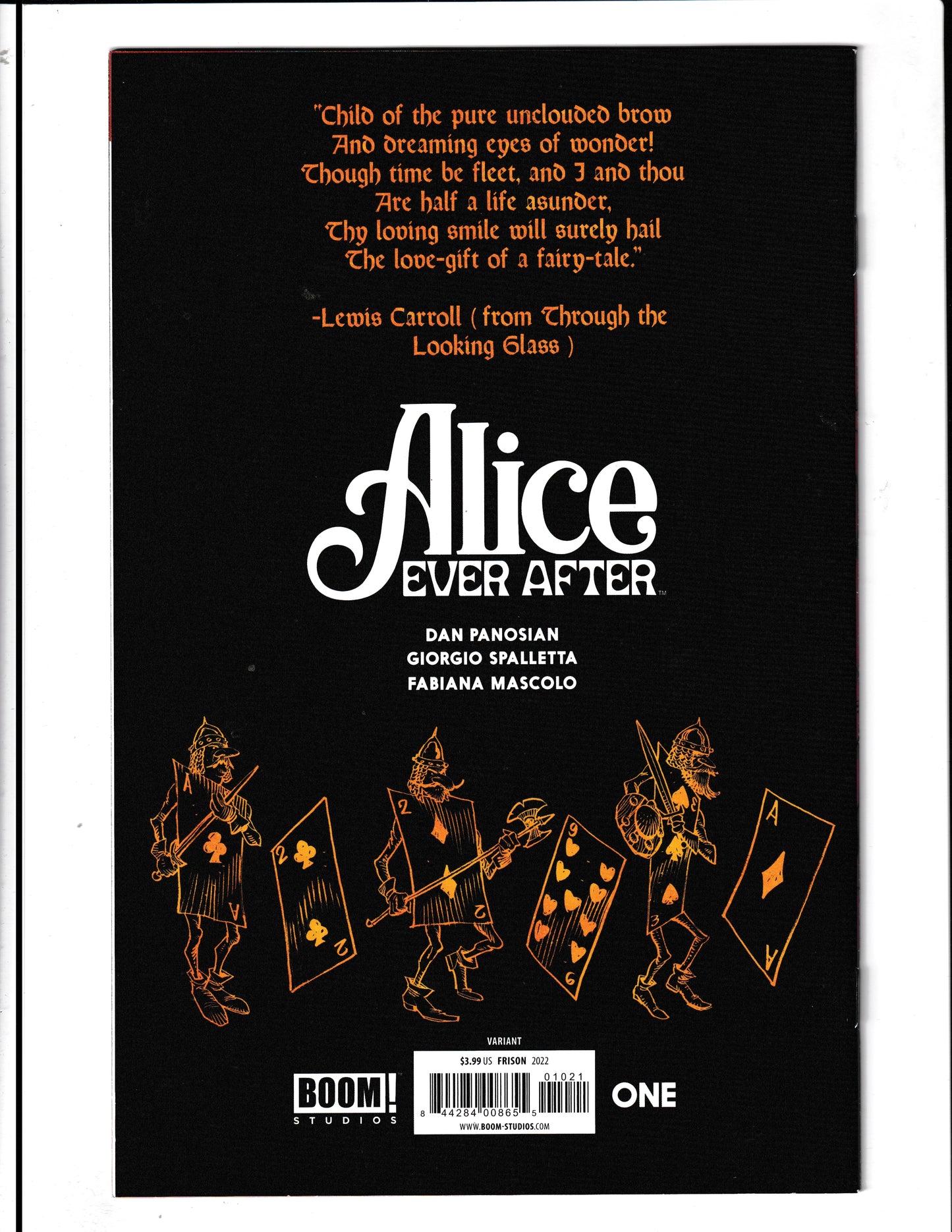 Alice Ever After #1B (2022) Jenny Frison Variant Boom! Comics