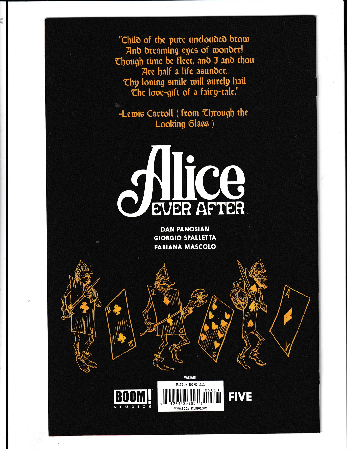 Alice Ever After #5 (2022) Cary Nord Variant Boom! Comics