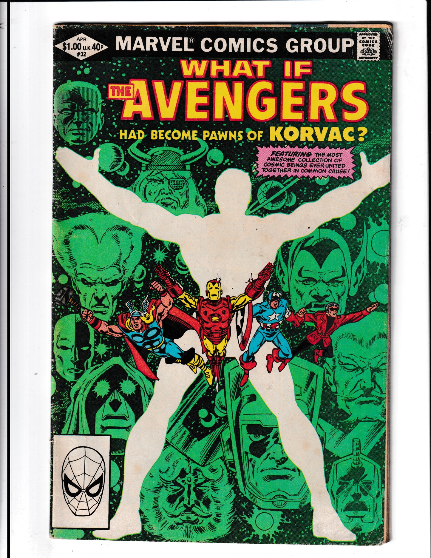 What If...? #32 (1982) Avengers Became Pawns of Korvak Marvel Comics