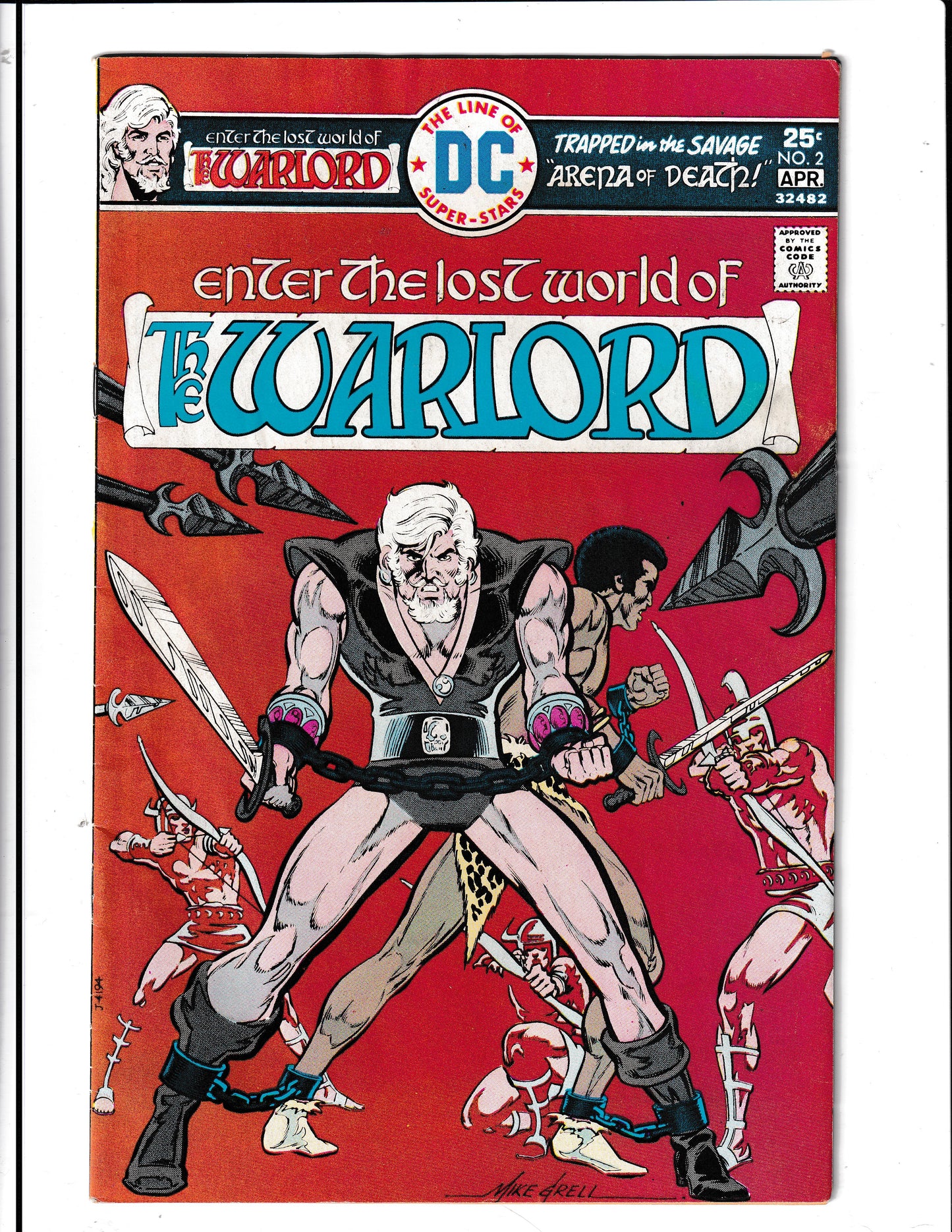 Warlord #2 (1976) 1st App Maschiste DC Comics