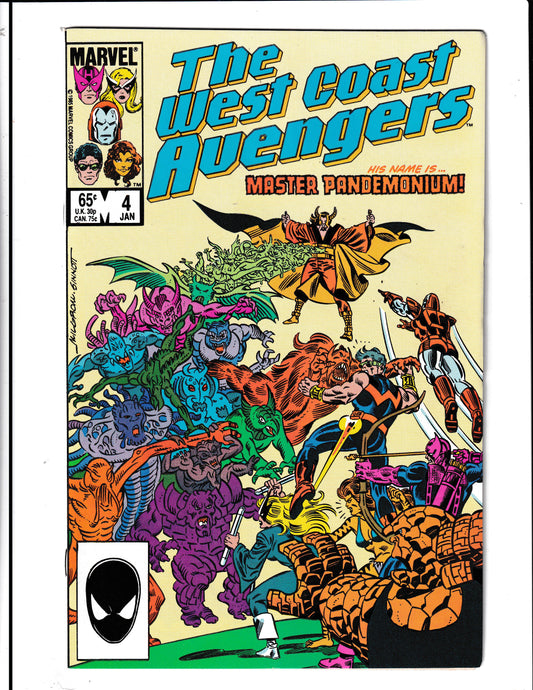 West Coast Avengers #4 (1986) Higher Grade Marvel Comics