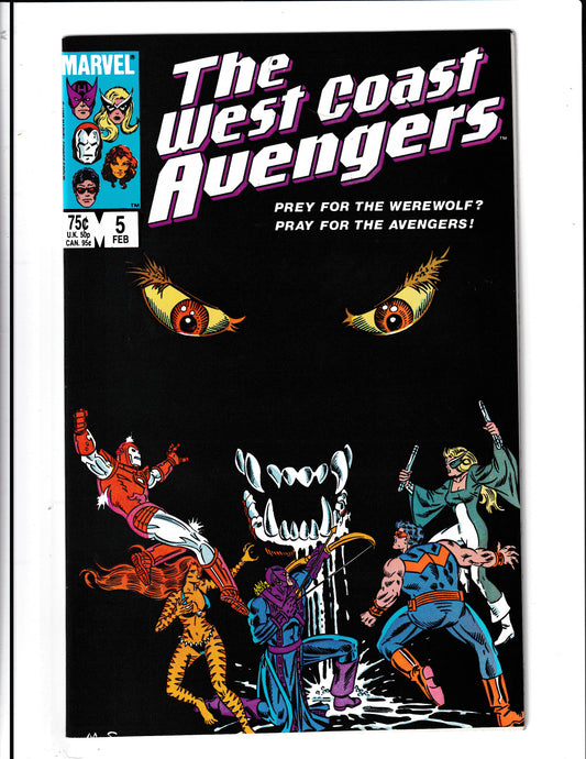 West Coast Avengers #5 (1986) Higher Grade Marvel Comics