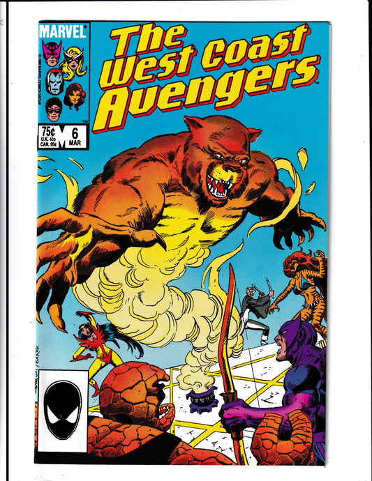 West Coast Avengers #6 (1986) Higher Grade Marvel Comics