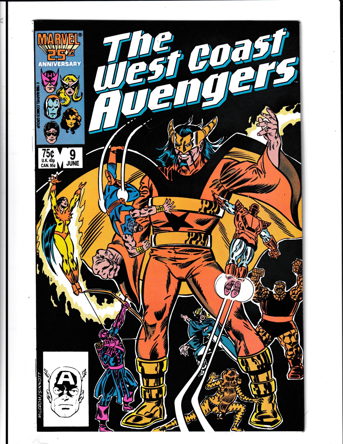 West Coast Avengers #9 (1986) Higher Grade Marvel Comics