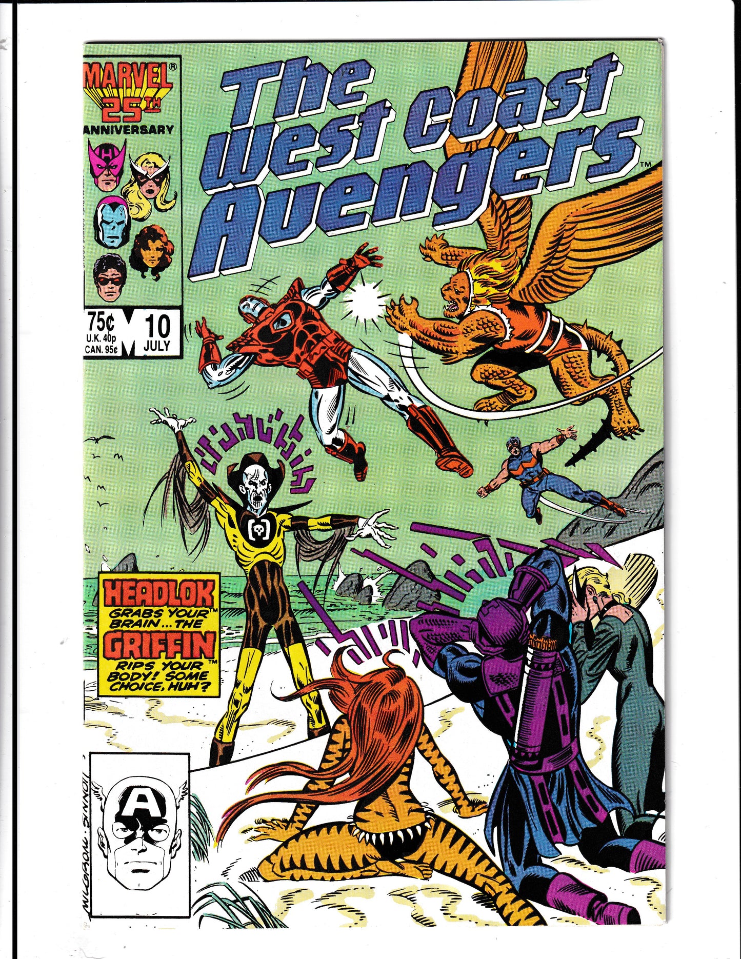 West Coast Avengers #10 (1986) Higher Grade Marvel Comics