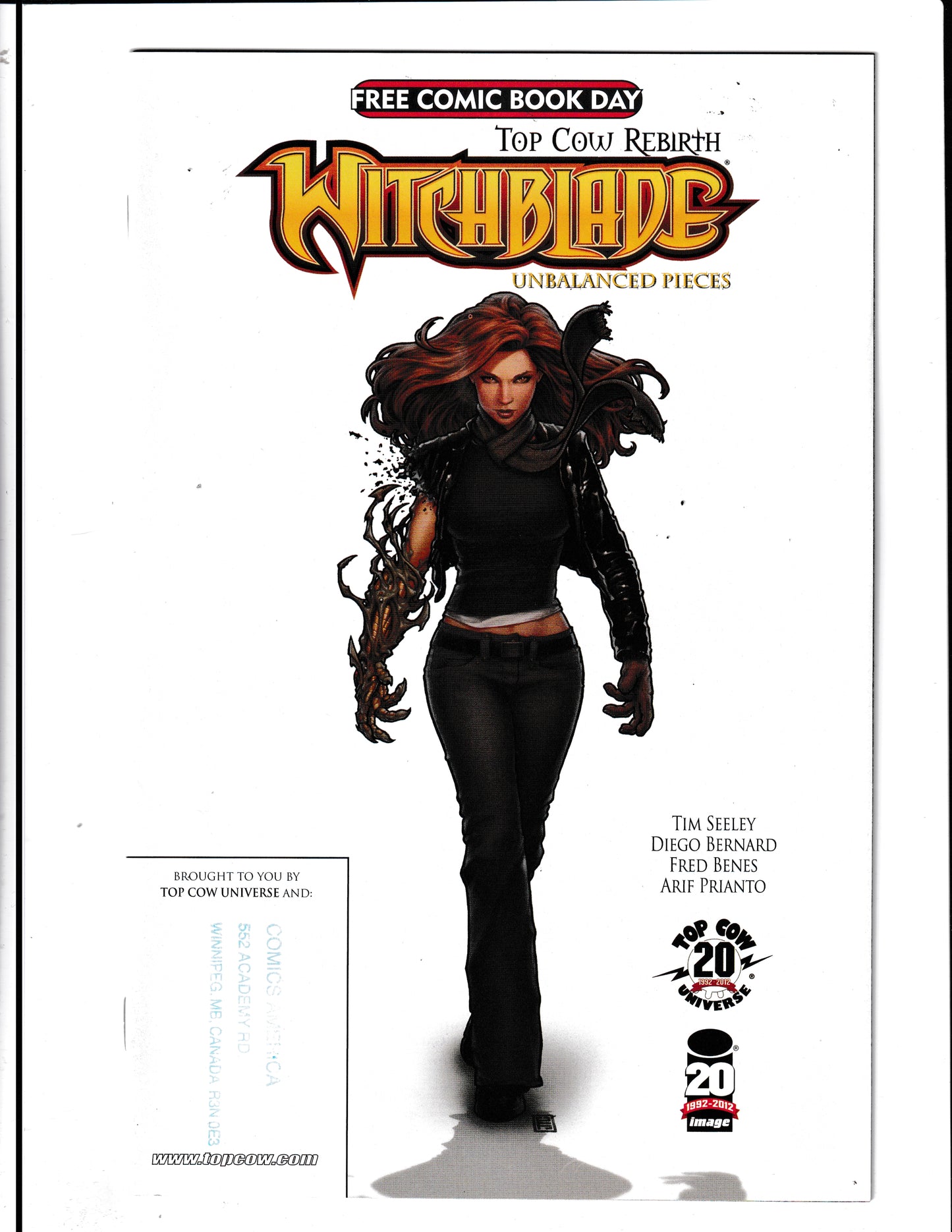 Witchblade: Unbalanced Pieces - FCBD #1 (2012) FCBD Top Cow Comics