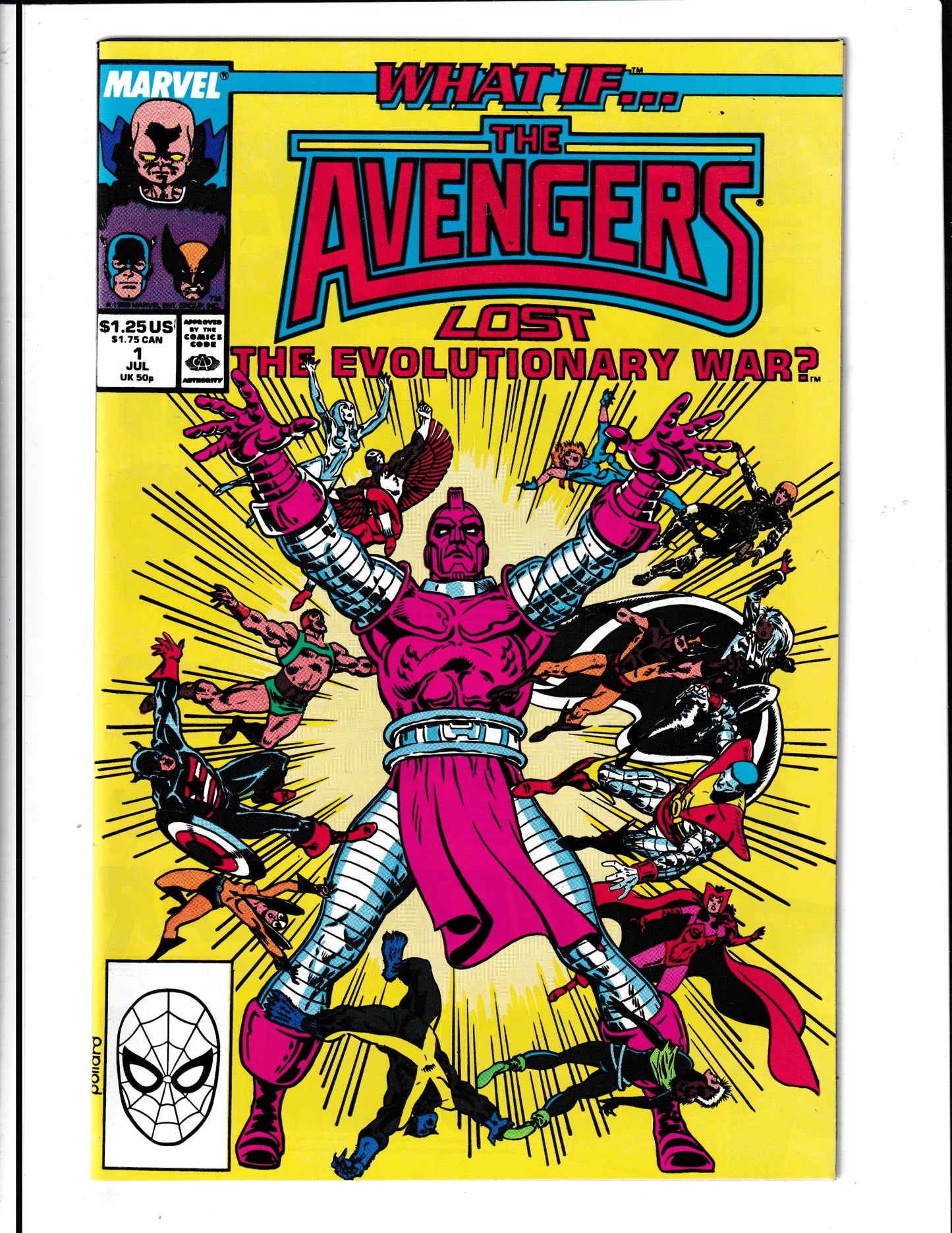 What If...? #1 (1989) Avengers LOSt Evolutionary War Marvel Comics