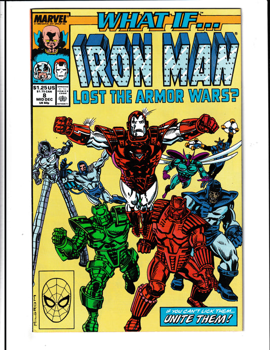 What If...? #8 (1989) Iron Man Lost Armor Wars Marvel Comics