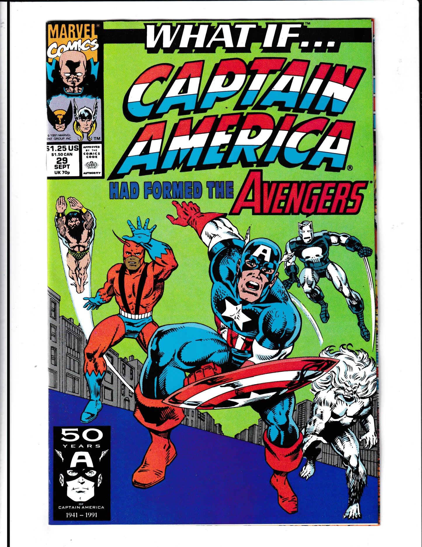 What If...? #29 (1991) Captain America Formed Avengers Marvel Comics