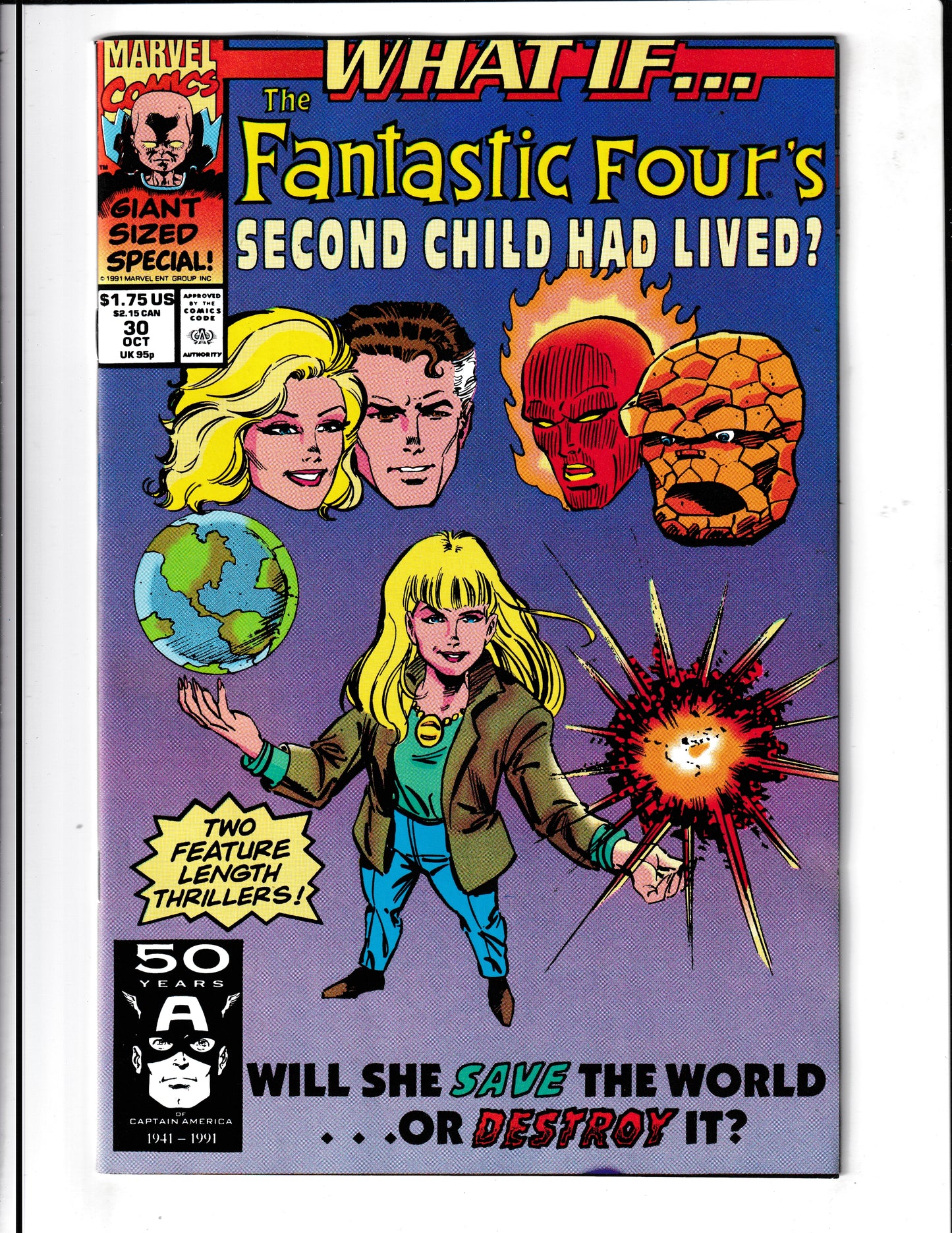 What If...? #30 (1991) Fantastic Four Child Had Lived Marvel Comics