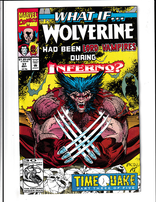 What If...? #37 (1992) Wolverine Lord of Vampires Marvel Comics