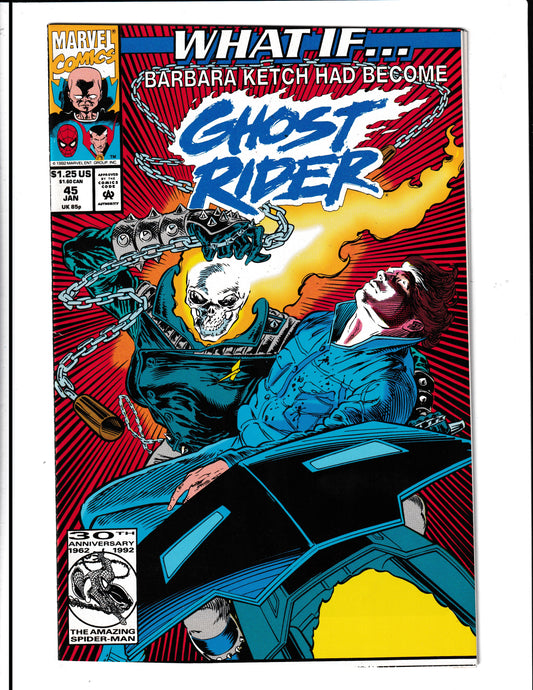 What If...? #45 (1993) Barberra Ketch Become Ghost Rider Marvel Comics