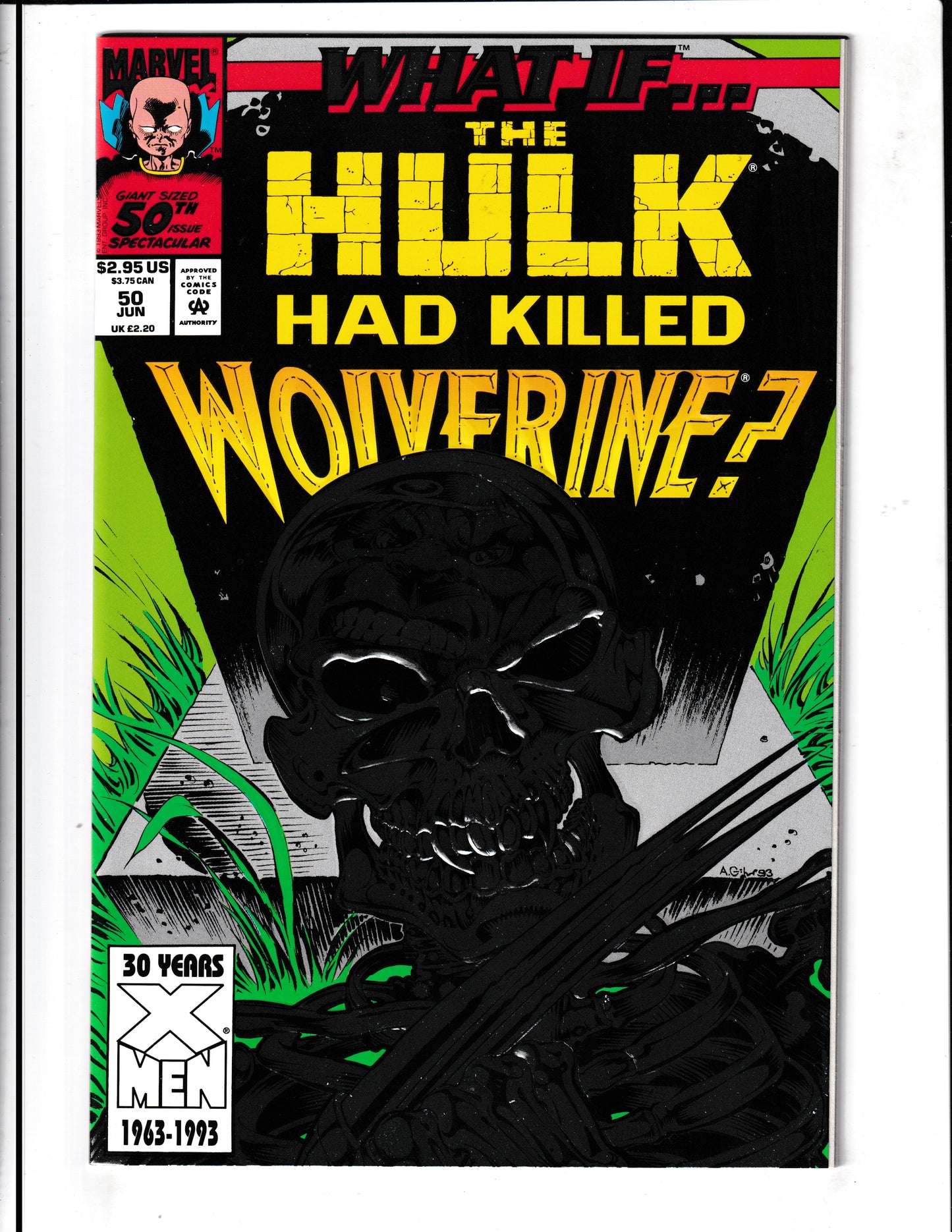 What If...? #50 (1993) Hulk Killed Wolverine - FOIL  Marvel Comics