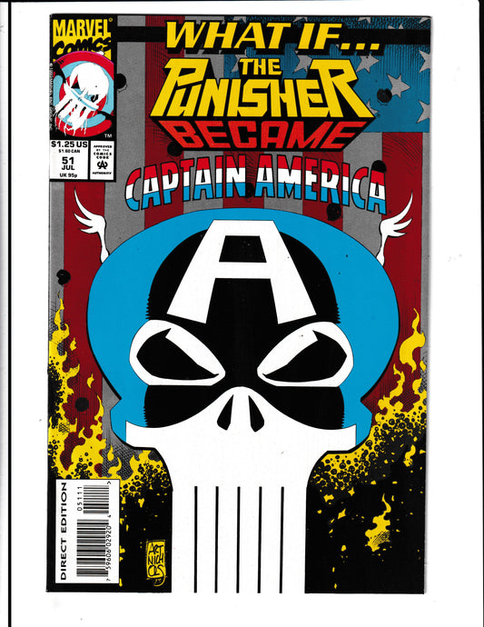 What If...? #51 (1993) Punisher Become Captain America Marvel Comics