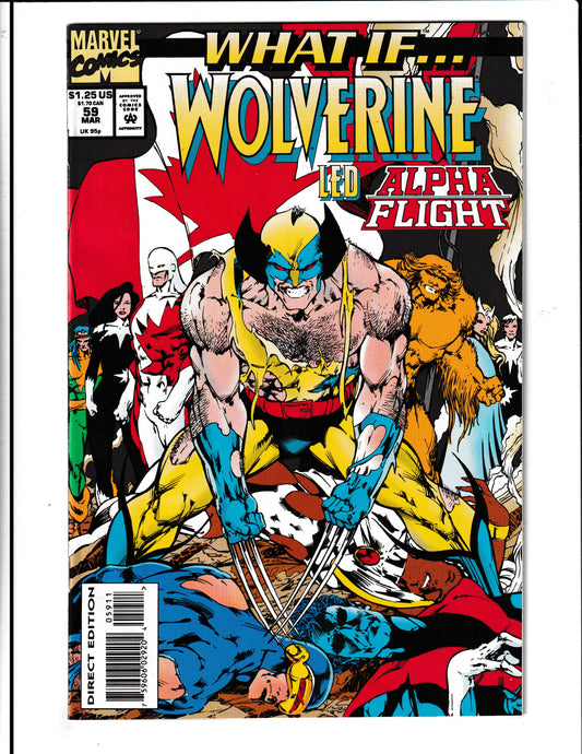 What If...? #59 (1994) Wolverine Led Alpha Flight Marvel Comics