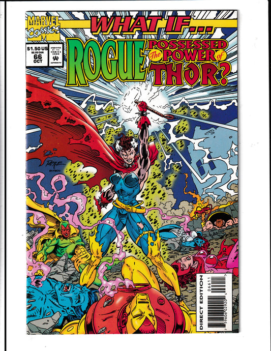 What If...? #66 (1994) Rogue Possesed the Power of Thor Marvel Comics