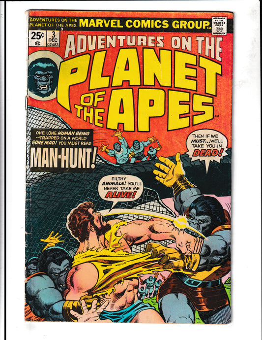 Adventures on the Planet of the Apes #3 (1975) Marvel Comics