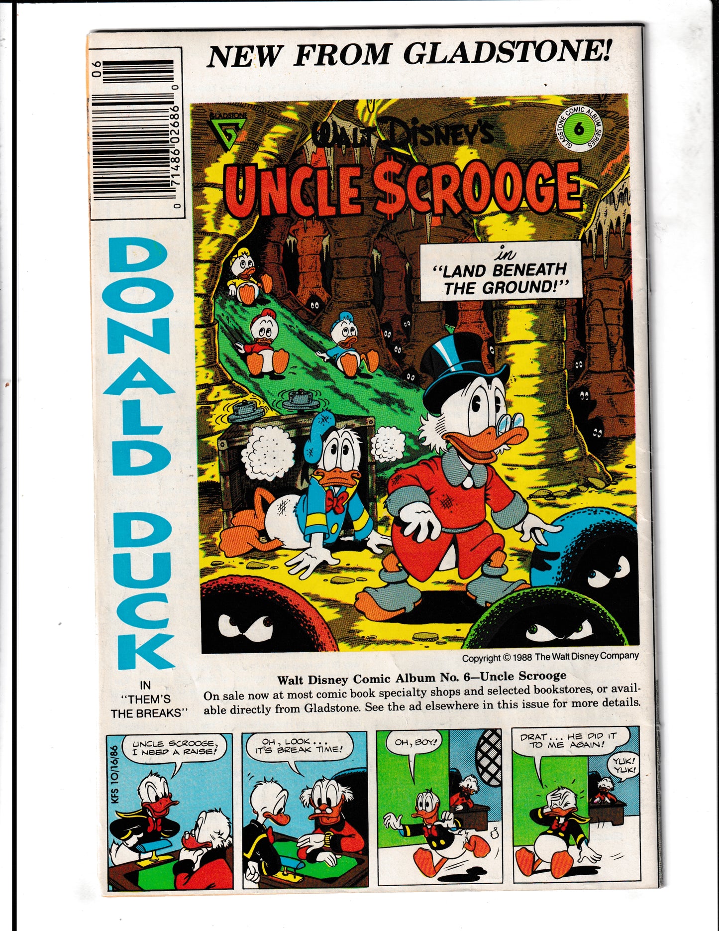 Walt Disney's Comics and Stories #529 (1988) Gladstone Comics