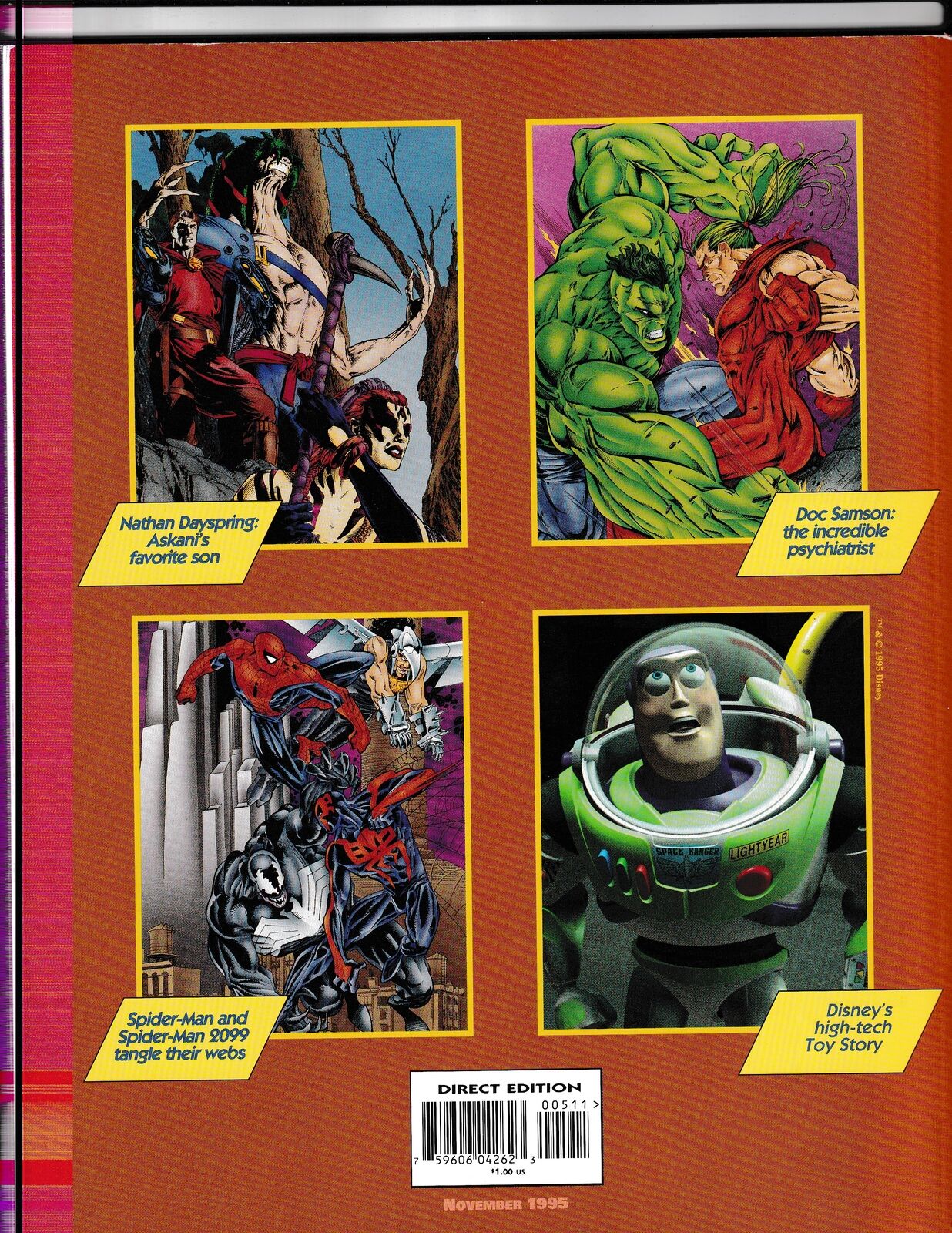 Mega Marvel the Marvel Comics Catalogue #November (1995) Marvel Comics