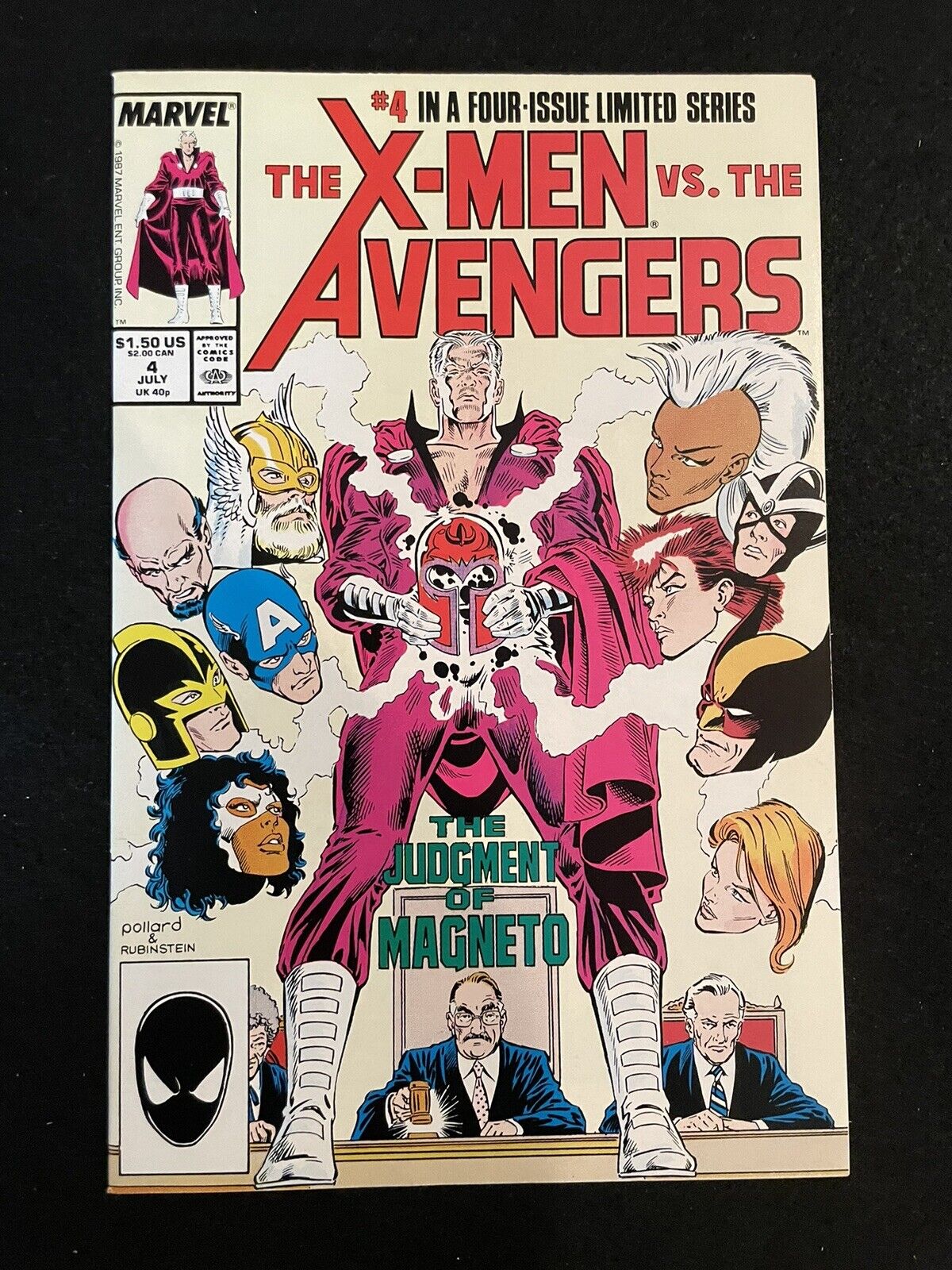 X-Men vs. the Avengers #1-4 (1987) HIGHER GRADE Complete Set Marvel Comics