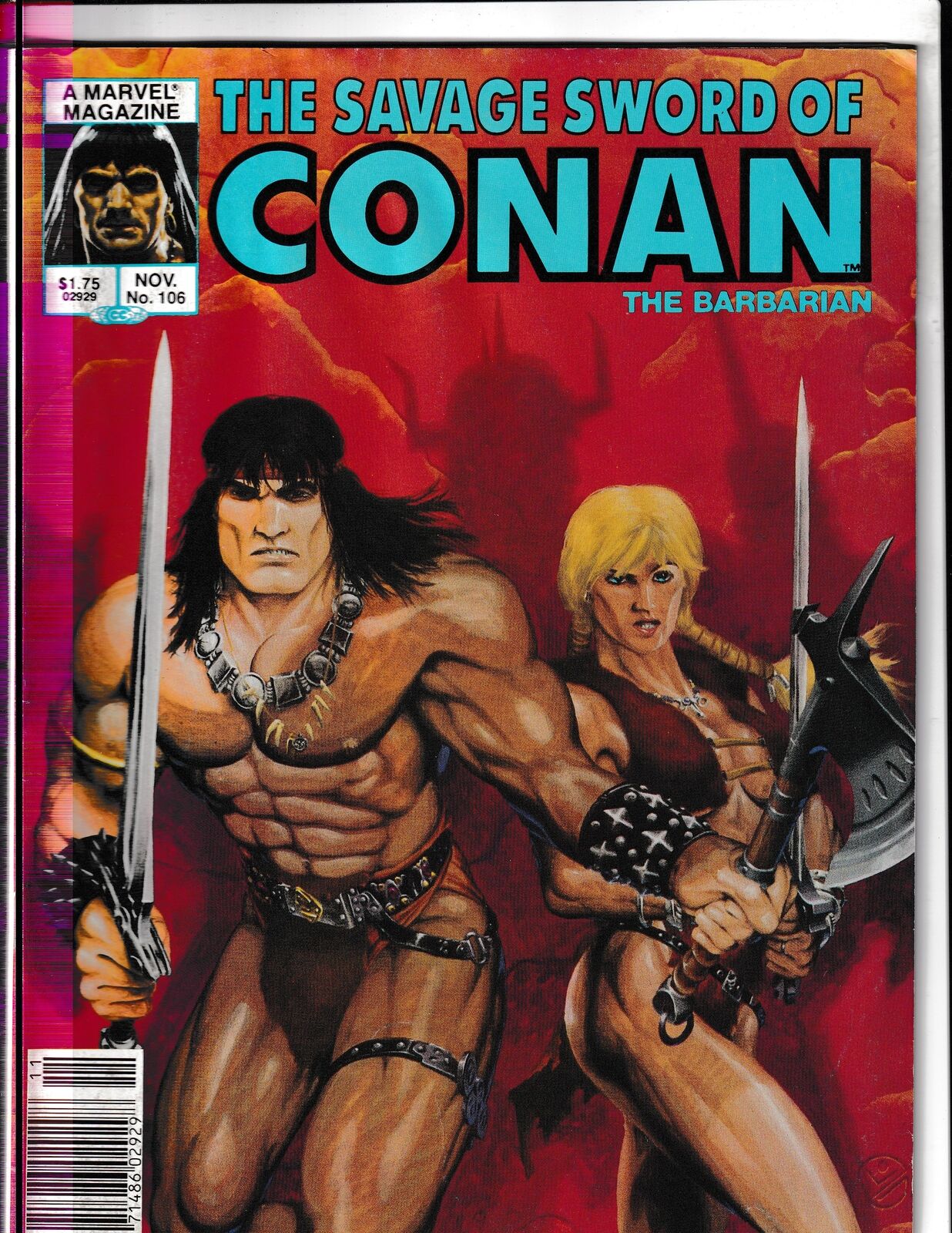 Savage Sword of Conan #106 (1984) Curtis/Marvel Comics