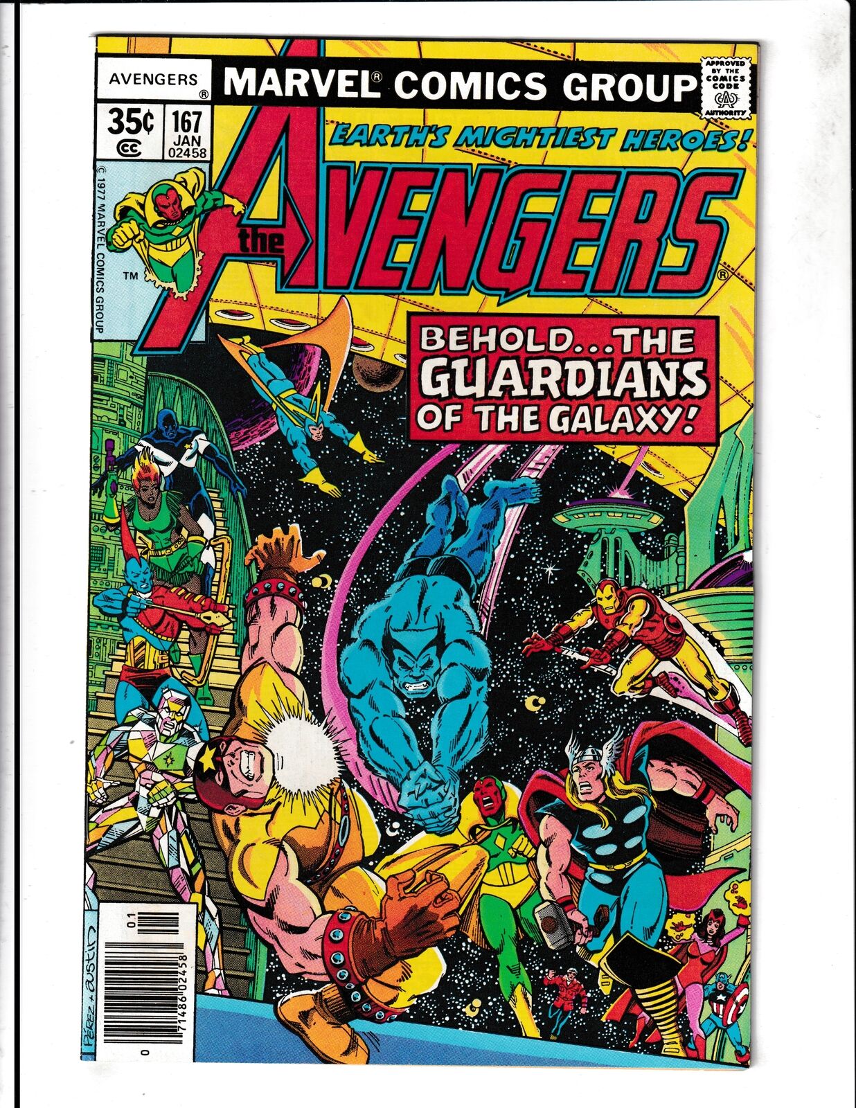 Avengers #167 (1978) 1st Avengers and Guardians of th Galaxy Marvel Comics