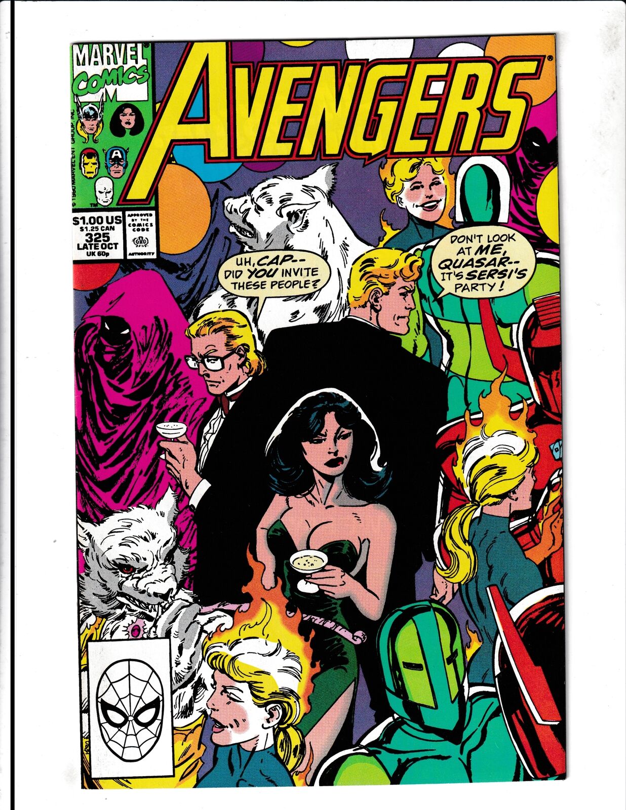 Avengers #325 (1990) Higher Grade Marvel Comics