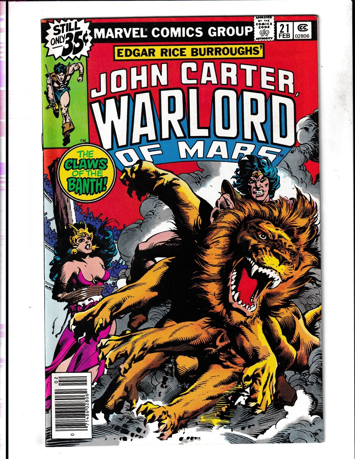 John Carter, Warlord of Mars #21 (1979) Marvel Comics