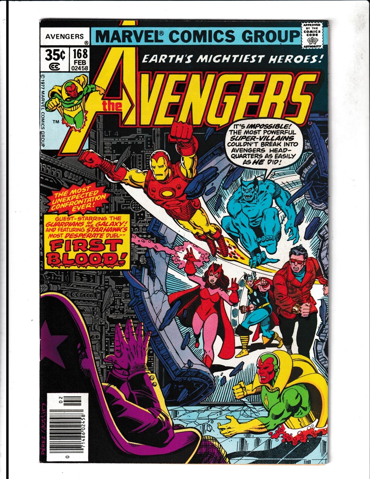 Avengers #168 (1978) First Blood Marvel Comics