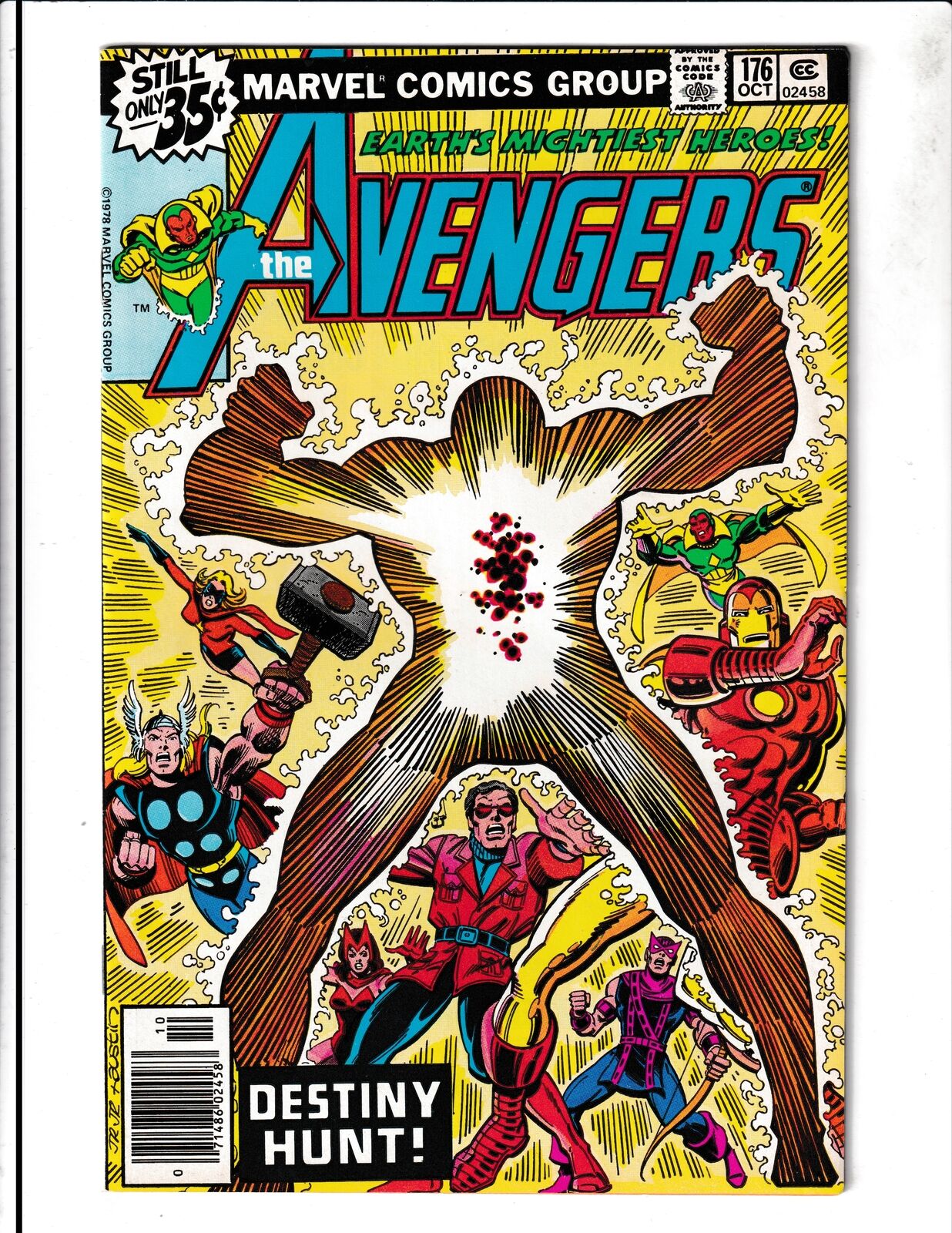 Avengers #176 (1978) Destiny Hunt Marvel Comics