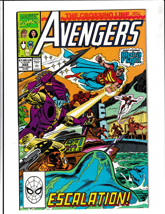 Avengers #322 (1990) Higher Grade Marvel Comics