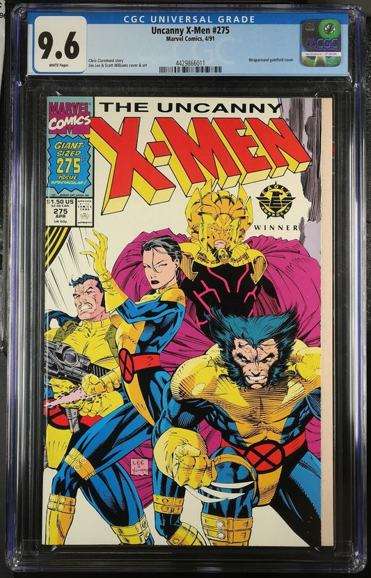 Uncanny X-Men #275 CGC 9.6 (1991) Jim Lee Gatefold Cover | Graded Marvel Comics