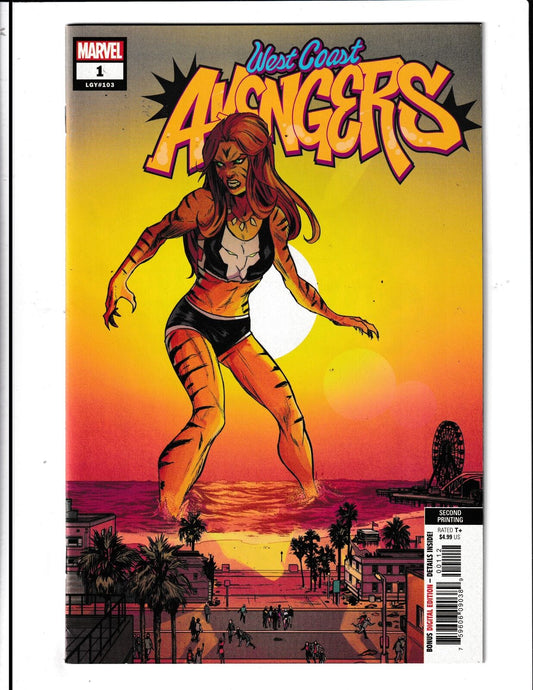 West Coast Avengers #1 (2018) 2nd Print Stefano Caselli Cover� Marvel Comics