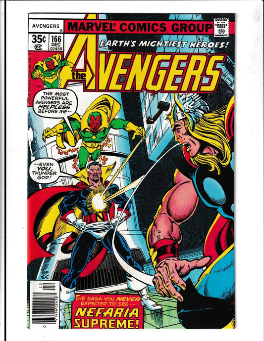 Avengers #166 (1977) 1st App of Django Maximoff Marvel Comics