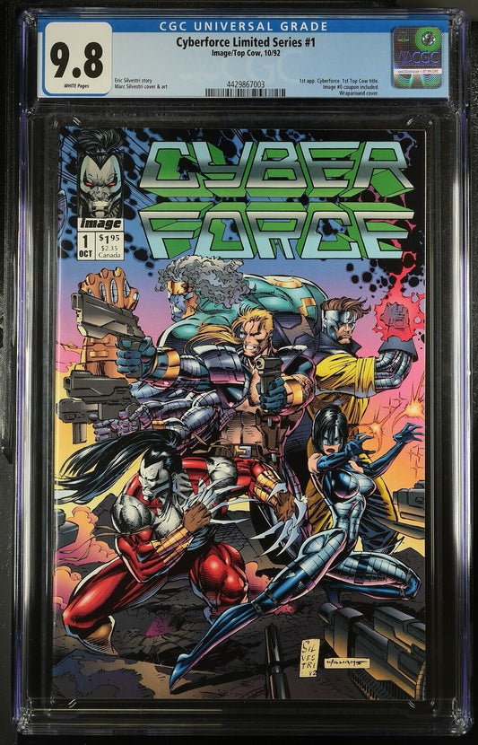 Cyberforce #1 CGC 9.8 (1992) 1st Cyber Force & 1st Top Cow Production