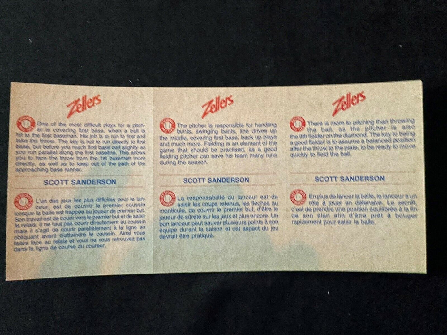 1982 Montreal Expos Panels - Zellers