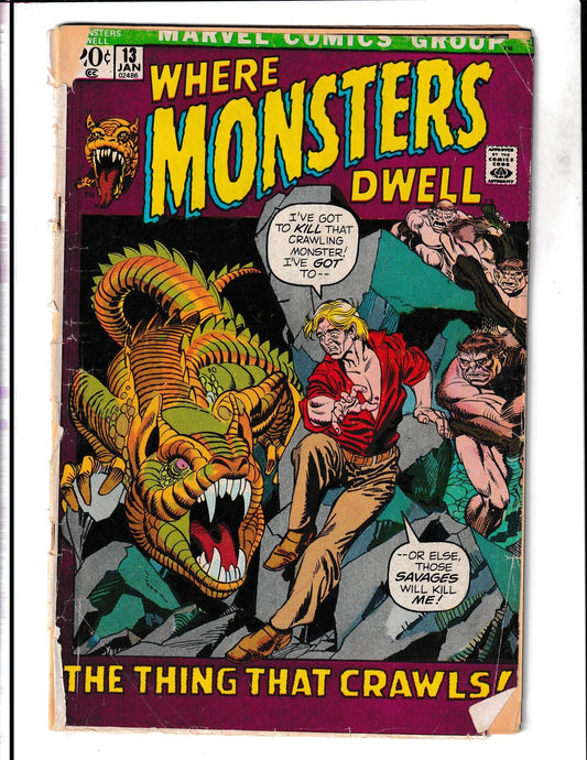 Where Monsters Dwell #13 (1972) Marvel Comics