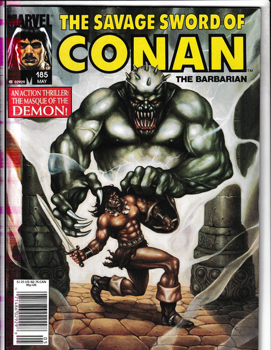 Savage Sword of Conan #185 (1991) Curtis/Marvel Comics