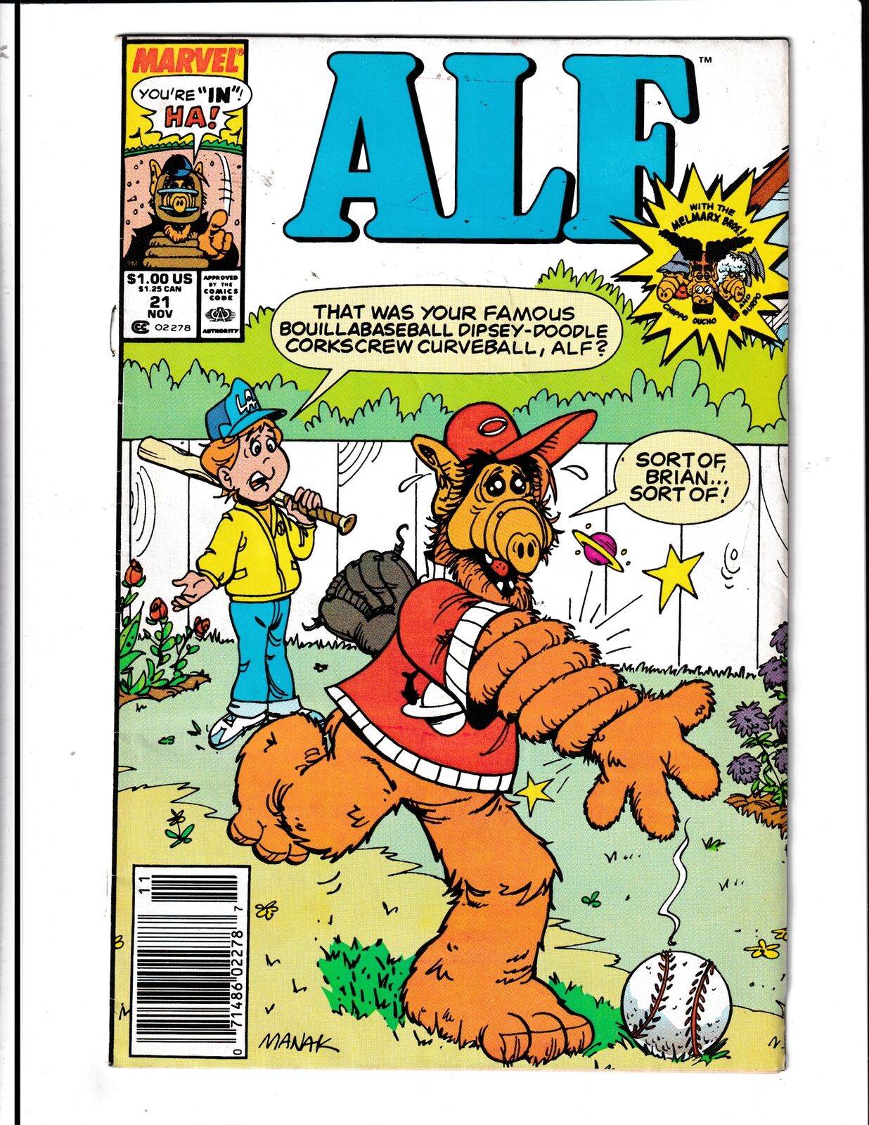 Alf #21 (1989) 1st Appearance of Mrs. Beaver Marvel Comics