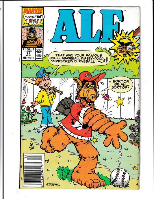 Alf #21 (1989) 1st Appearance of Mrs. Beaver Marvel Comics