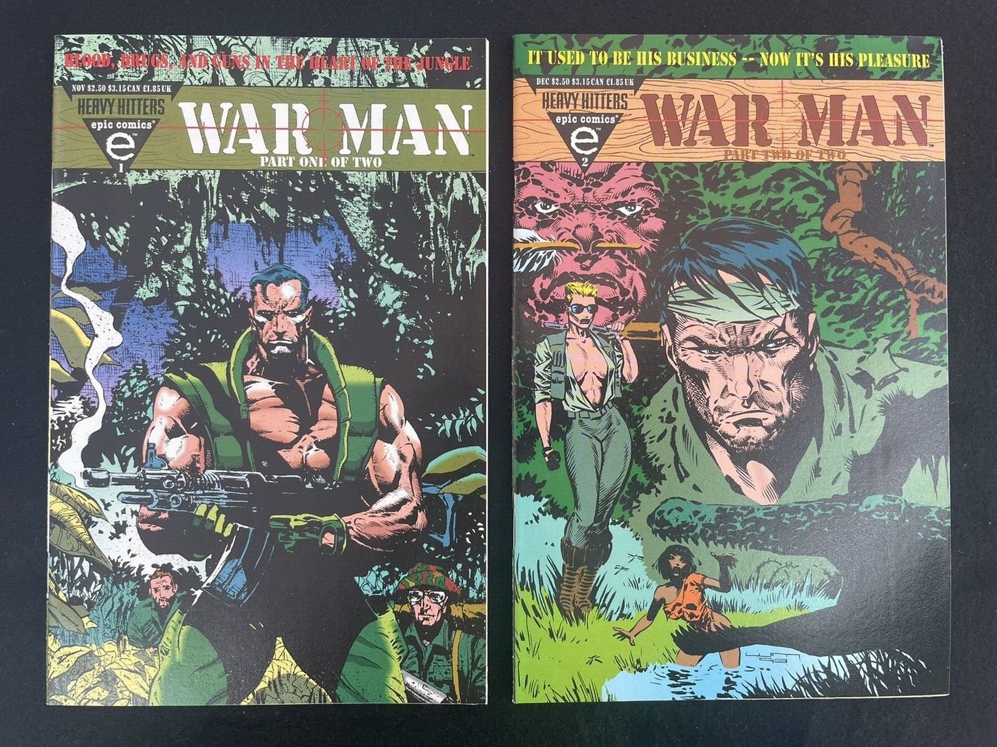 War Man #1-2 (1993) Heavy Hitters Epic Comics Full Set