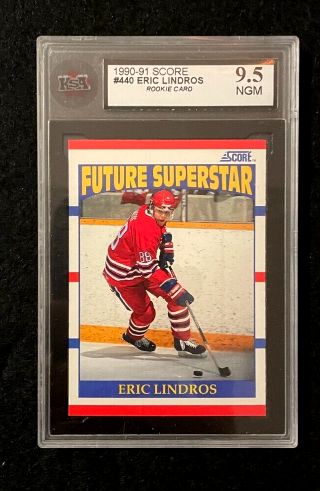 1990-91 Score Eric Lindros RC #440 KSA NEAR GEM MINT 9.5