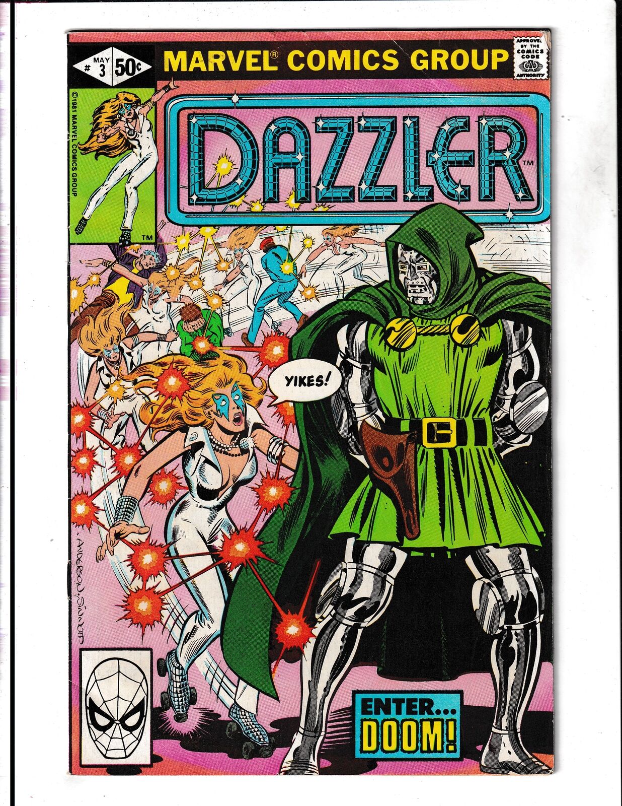 Dazzler #3 (1981) Dr Doom Marvel Comics