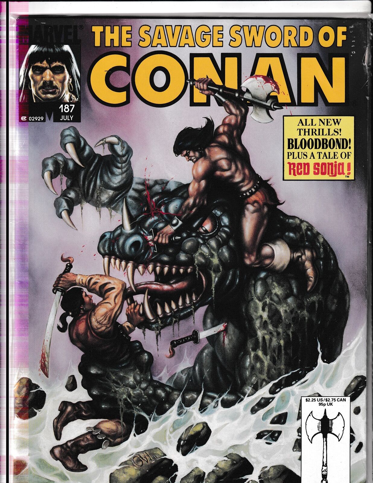 Savage Sword of Conan #187 (1991) Sealed Curtis/Marvel Comics