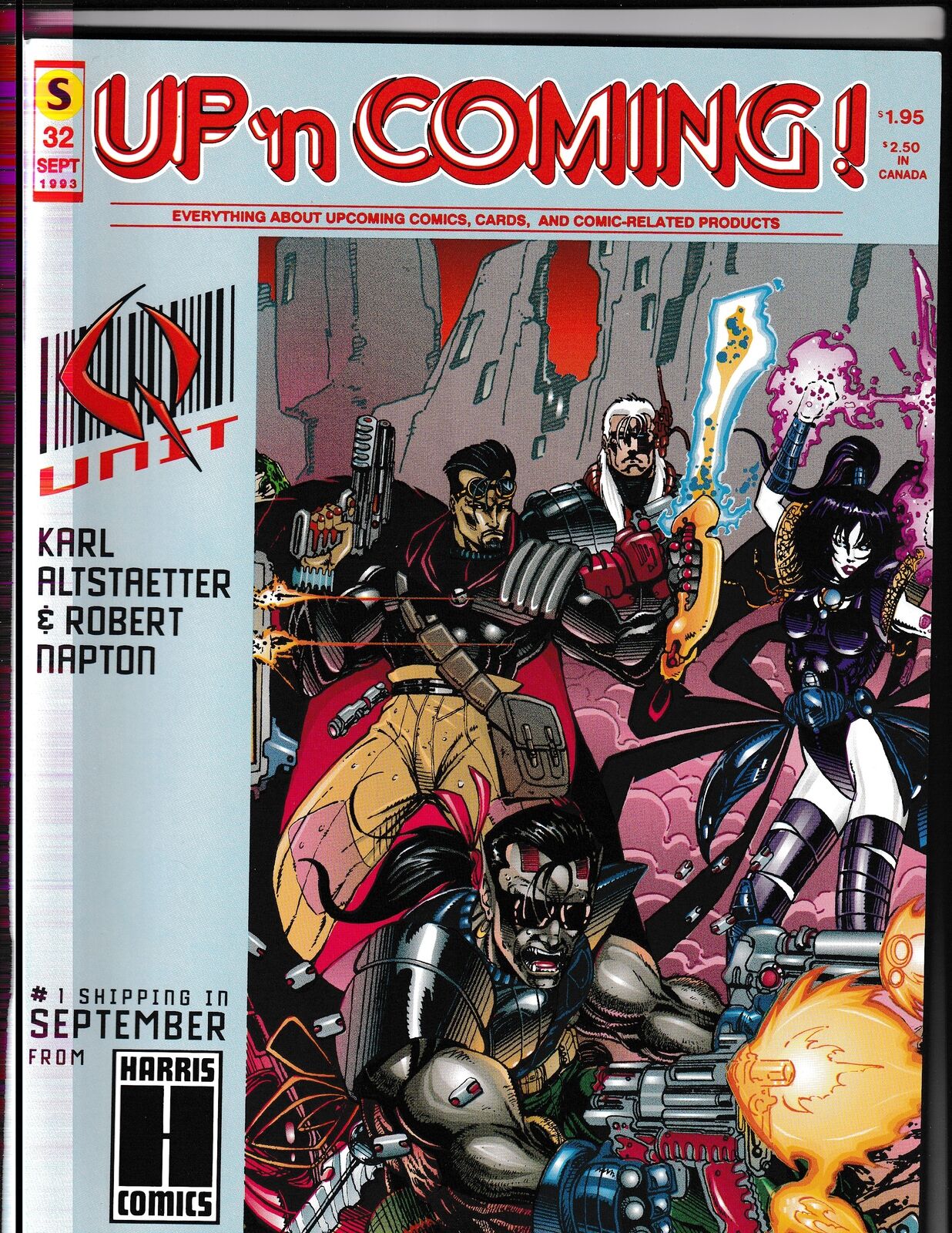 UP'n Coming #32 (1993) RARE BUYER GUIDE - Unit Styx Comics