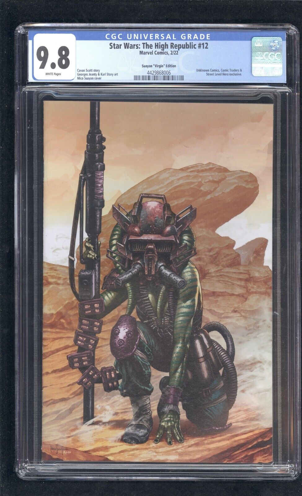 Star Wars: The High Republic #12 CGC 9.8 (2022) Mico Suayan Virgin Exclusive