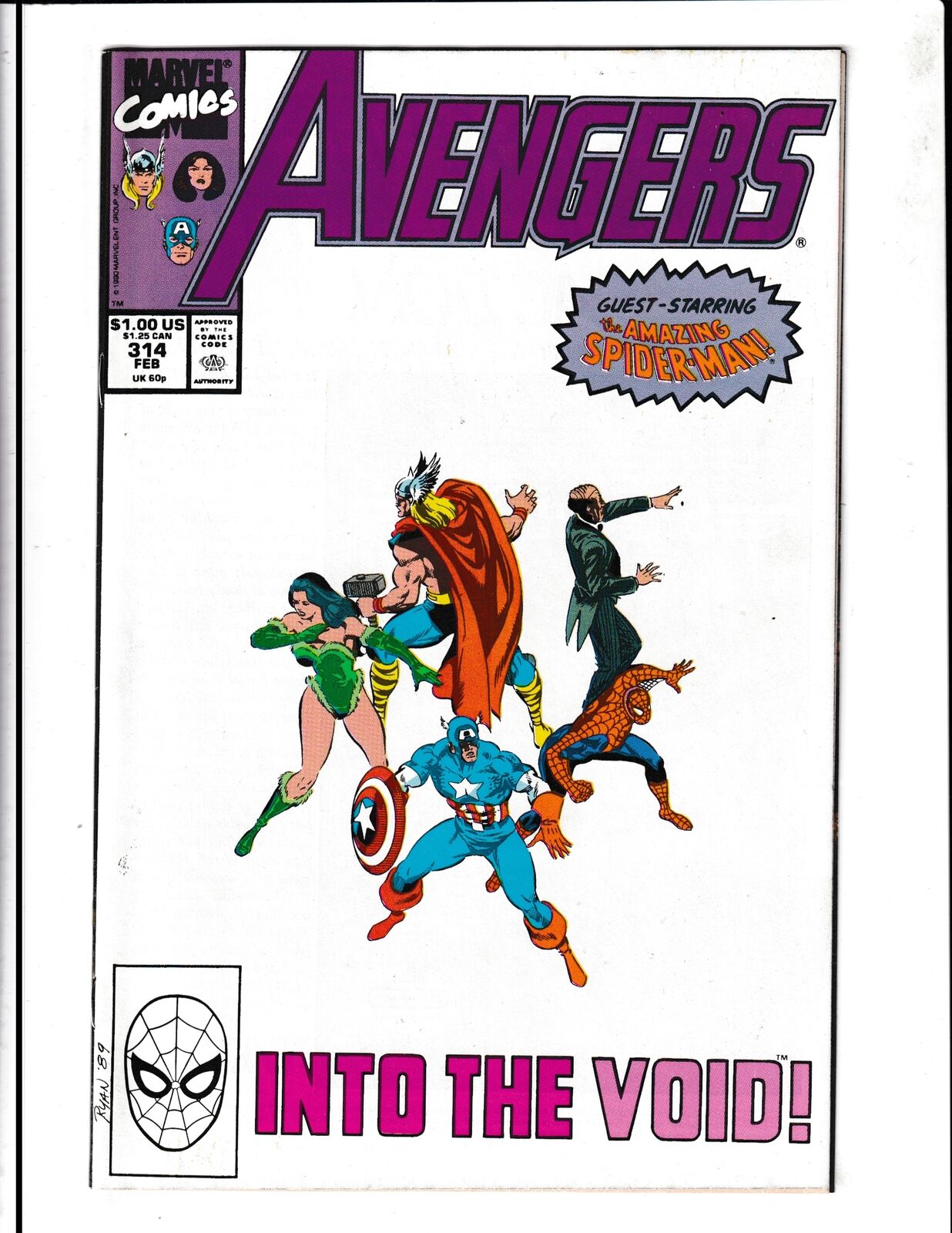 Avengers #314 (1990) Higher Grade Marvel Comics