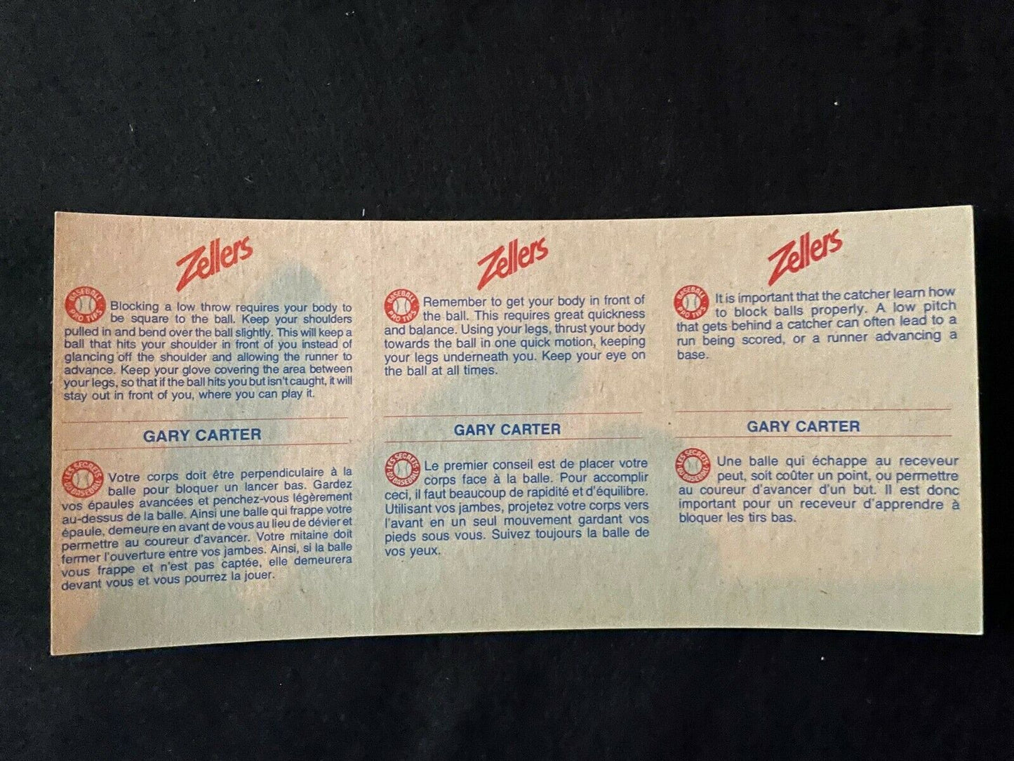 1982 Montreal Expos Panels - Zellers