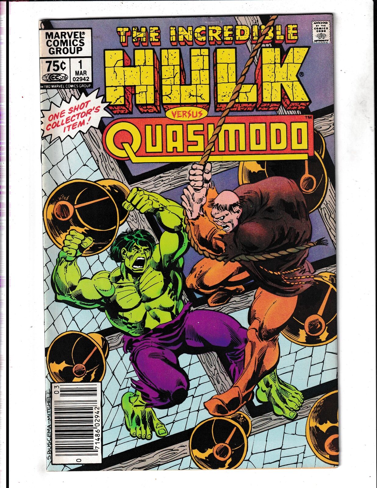 Incredible Hulk VS Quasimodo #1 (1983) Marvel Comics