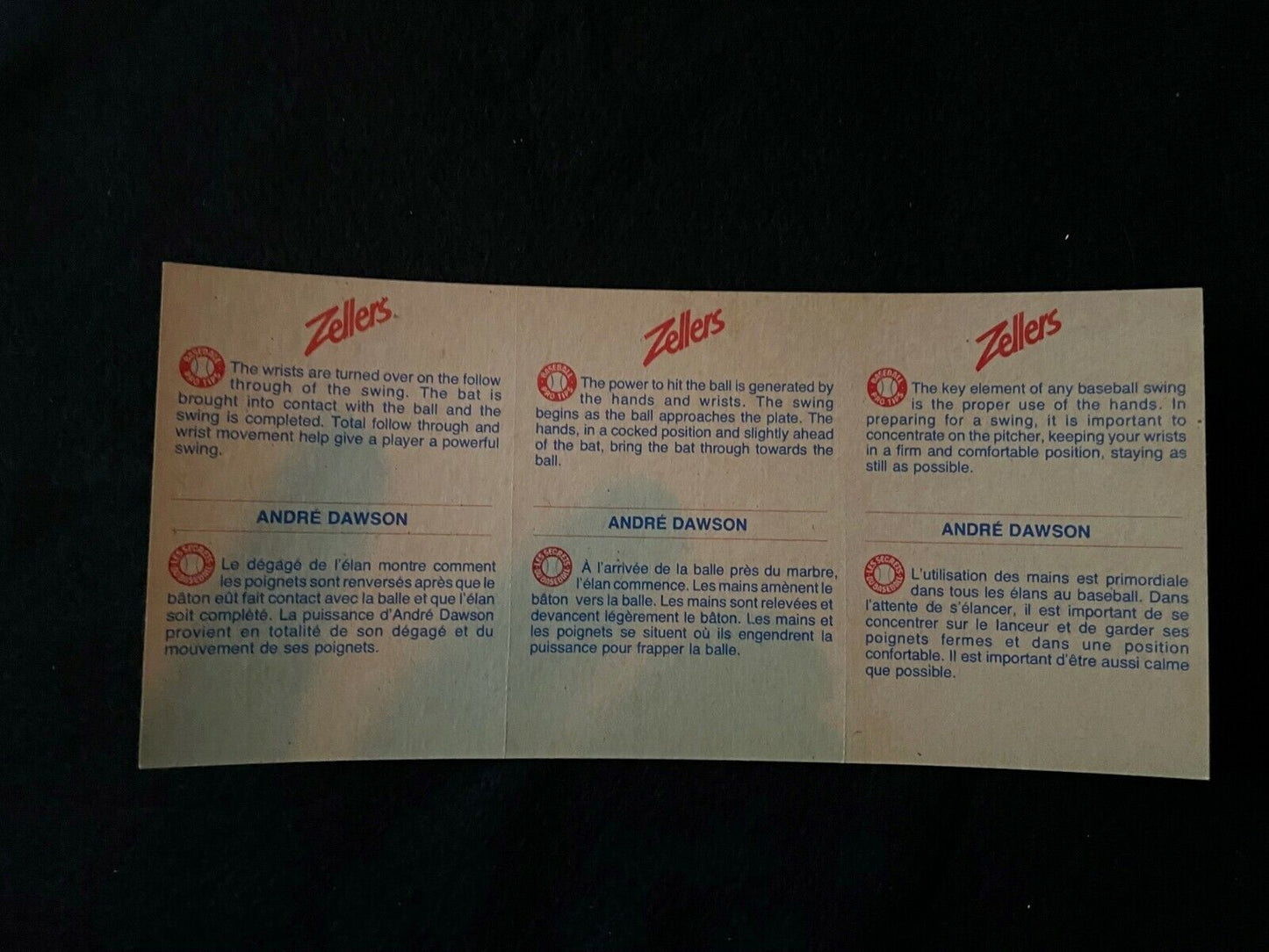 1982 Montreal Expos Panels - Zellers